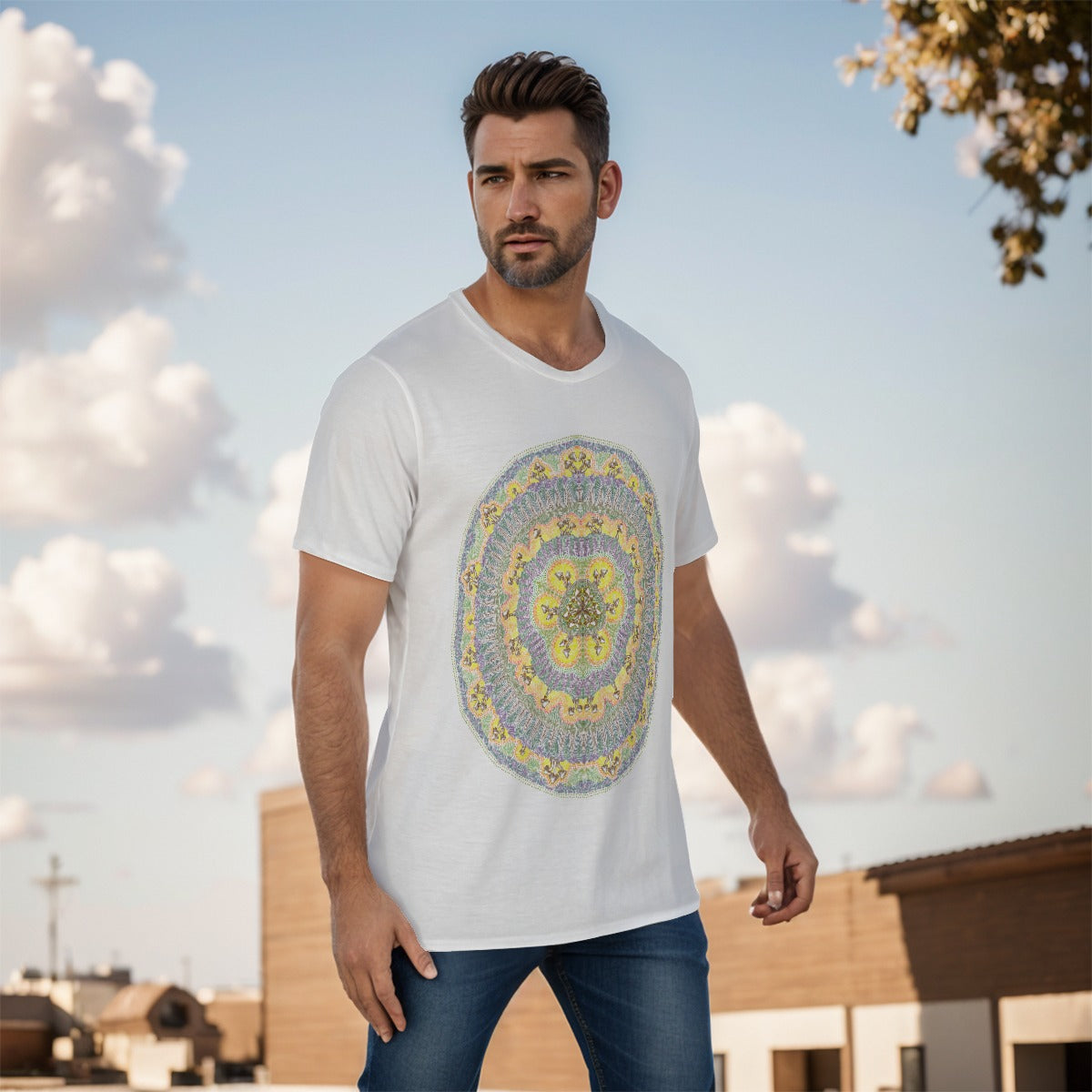 Shroomies Mandala O-Neck T-Shirt