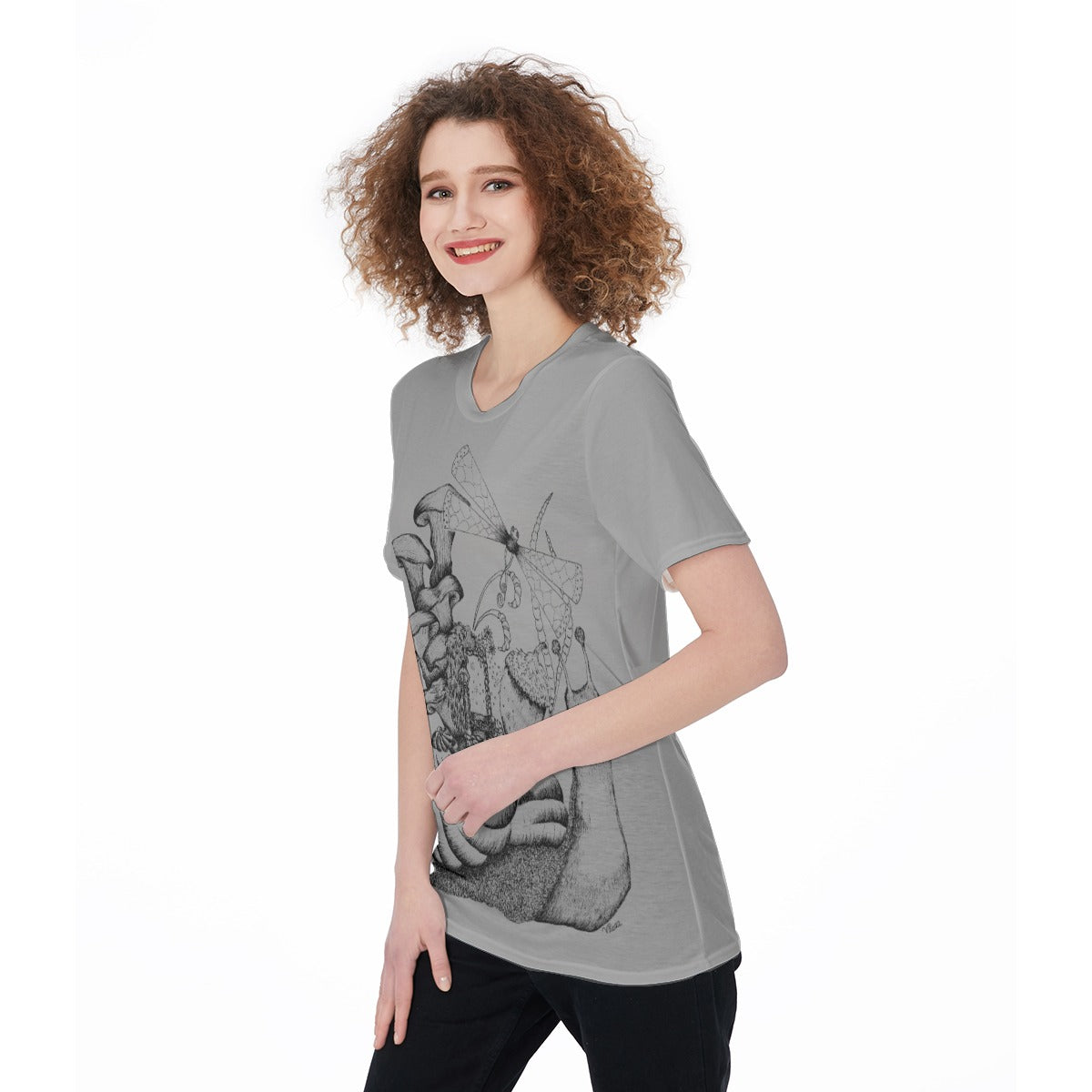 Snail's Journey "g" O-Neck T-Shirt
