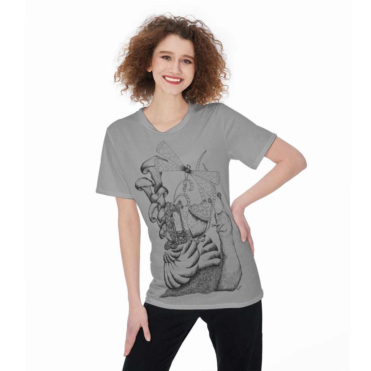 Snail's Journey "g" O-Neck T-Shirt