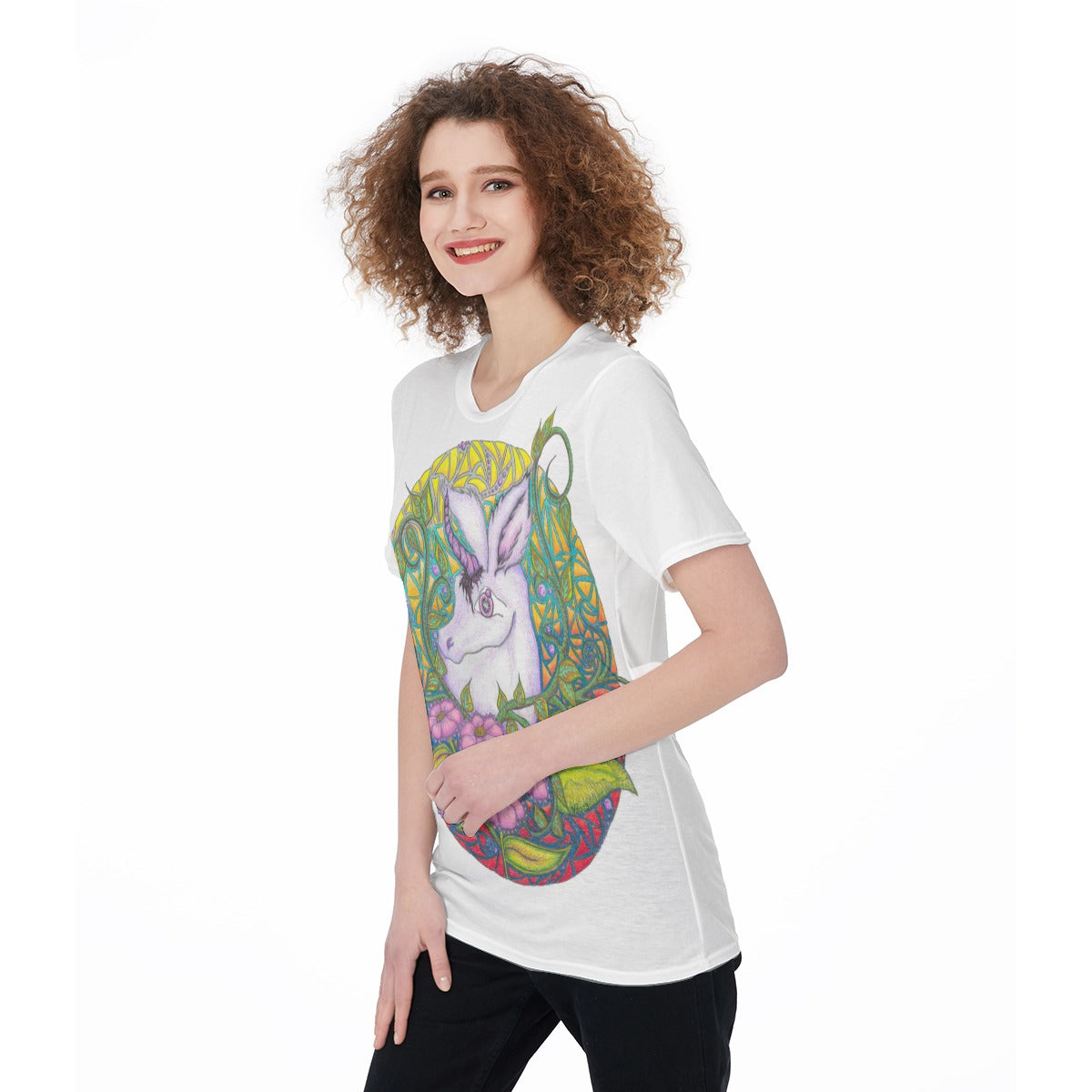 Unicorn "w" O-Neck T-Shirt