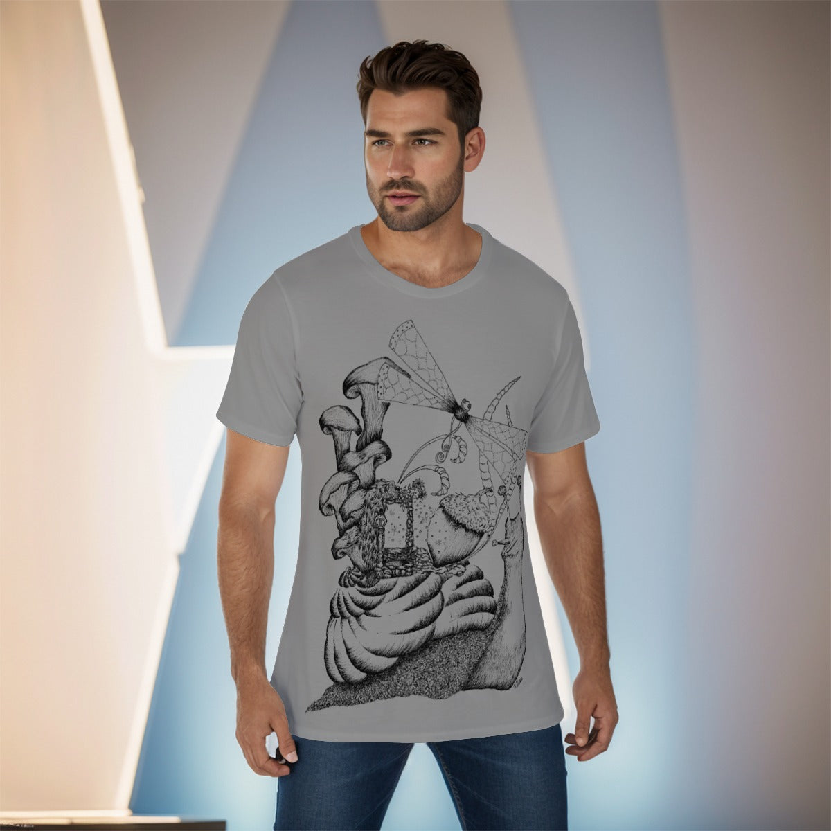 Snail's Journey "g" O-Neck T-Shirt