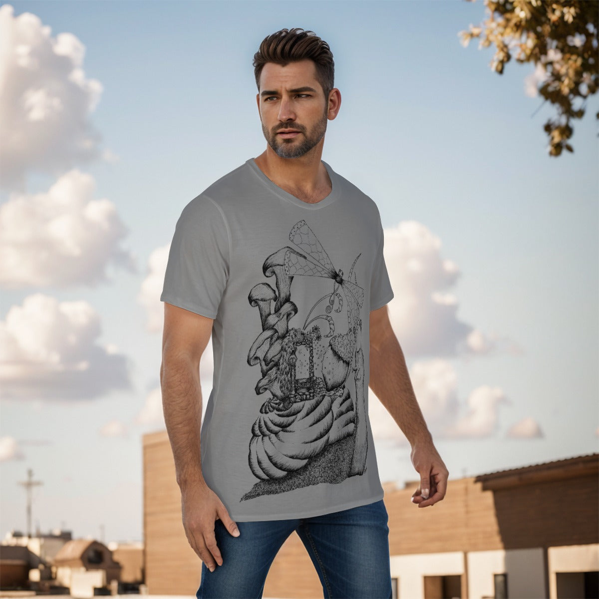 Snail's Journey "g" O-Neck T-Shirt