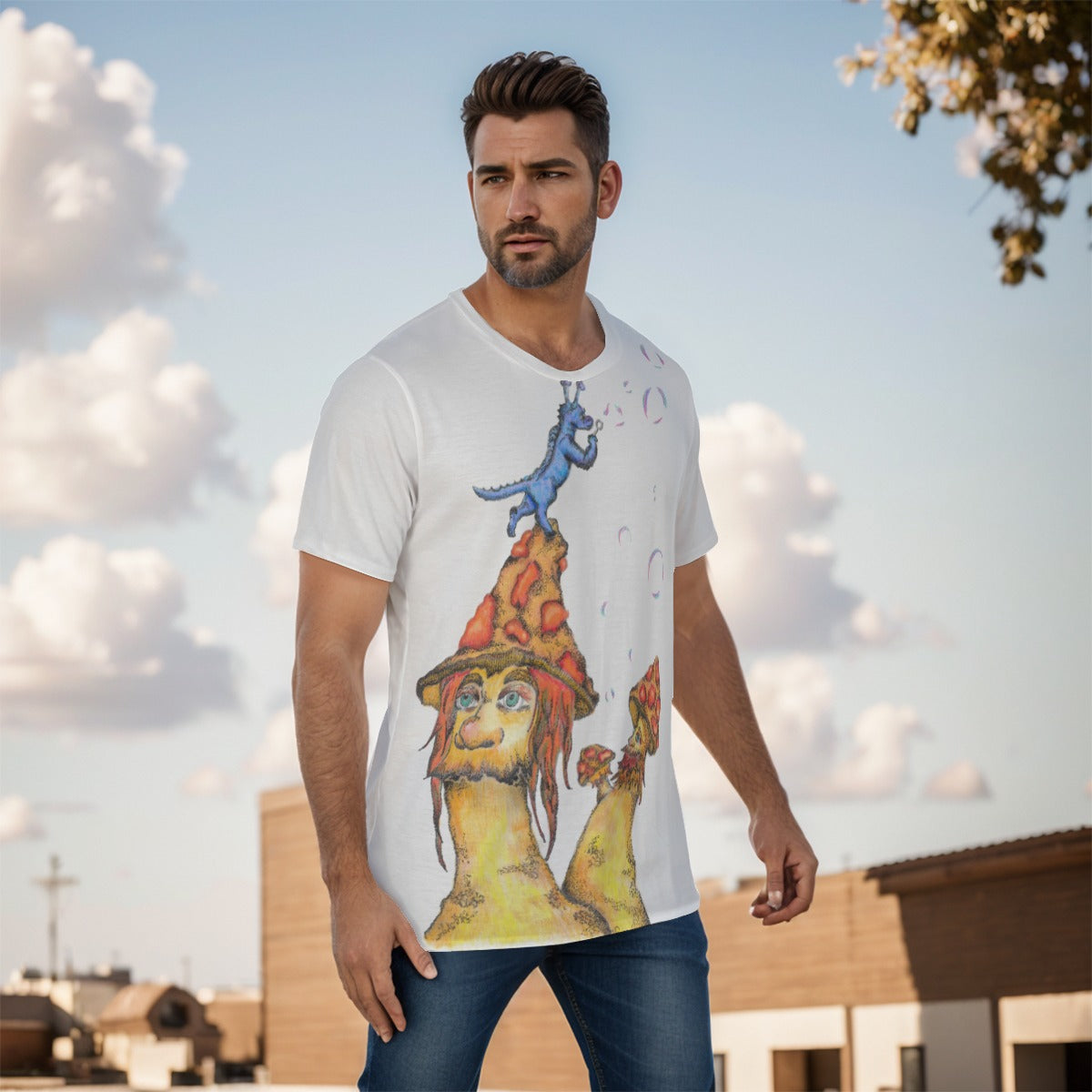 Mushman "W" O-Neck T-Shirt