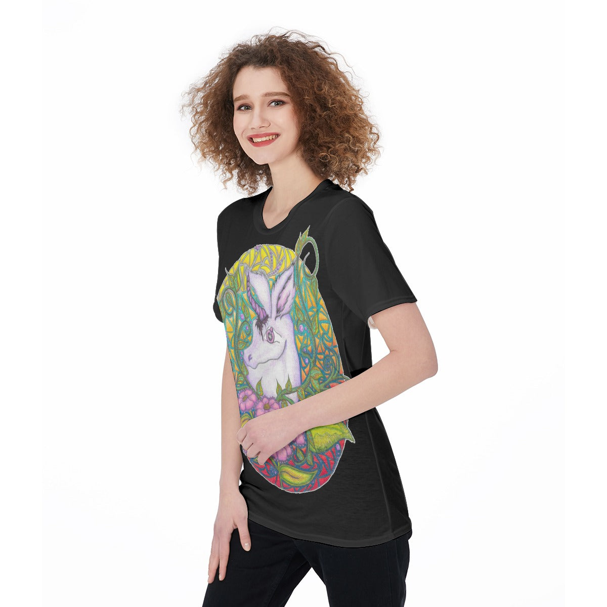 Unicorn "b" O-Neck T-Shirt