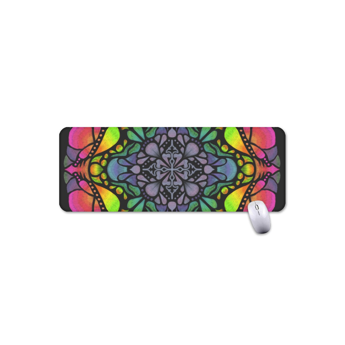 Rainbow Mandala XL Mousepad