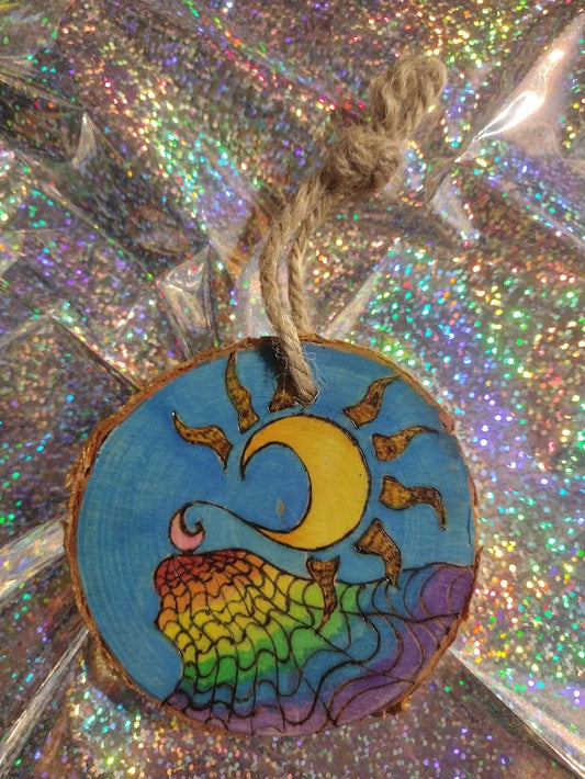 Rainbow Web Ornament
