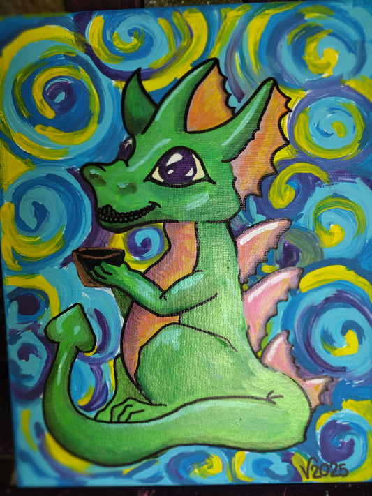 Morning Coffee Dragon